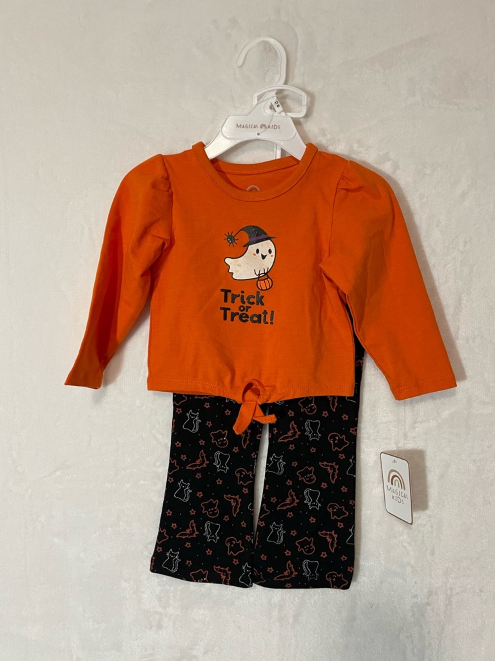 Magic Orange & Black Halloween Kids Matching Set